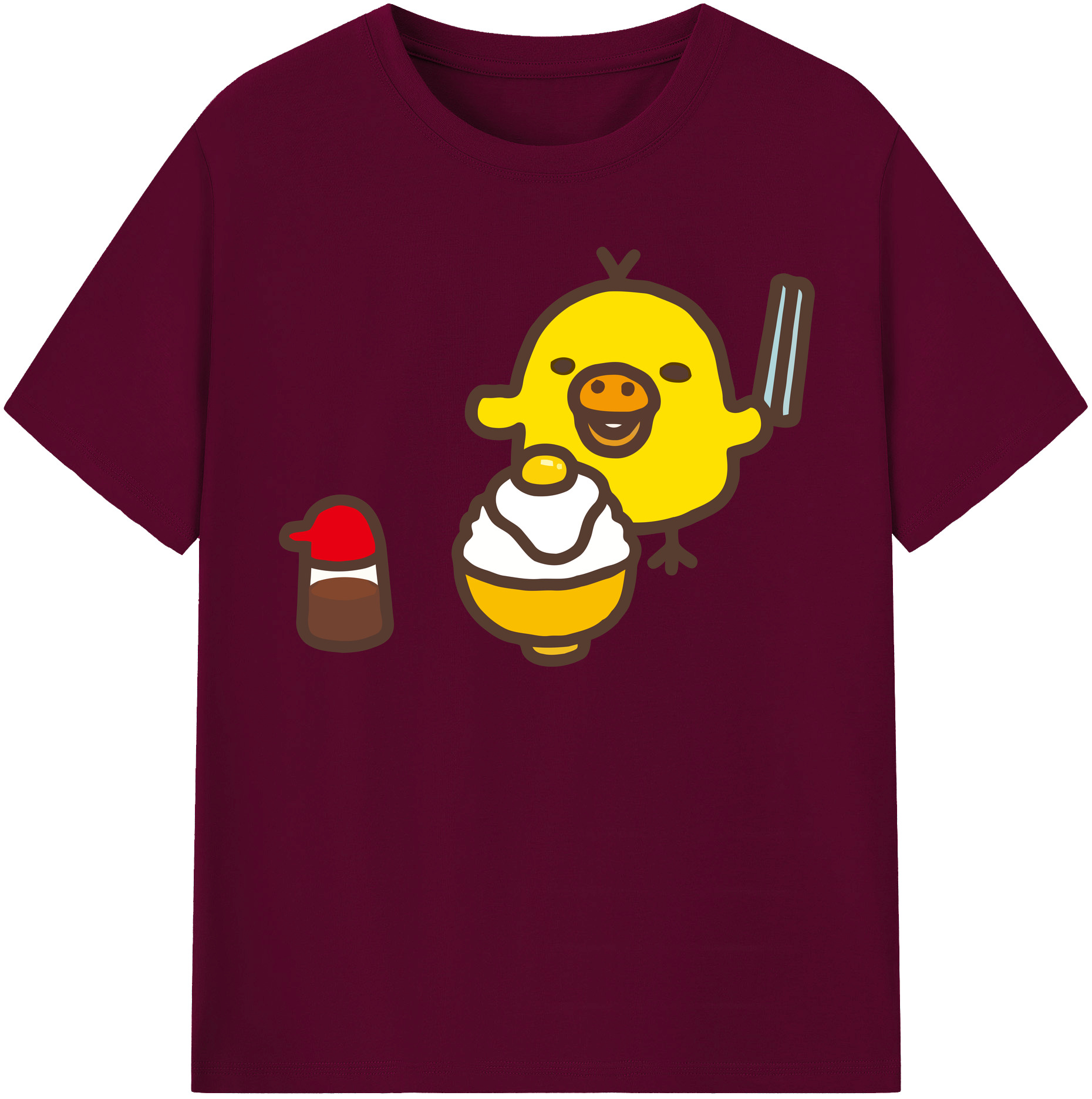 （画像用） リラックマ リラックマ キイロイトリ Rilakkuma Korilakkuma Kiiroitori レディースカジュアルプリントTシャツ（綿100％）